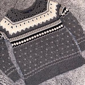 AE Patterned Crewneck Sweater - Size M